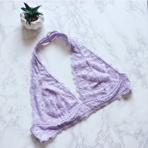 Free People Galloon lace halter bra